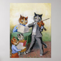 Uma Família de Gatos Músicos, Louis Wain