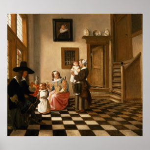 Poster Uma família em um interior