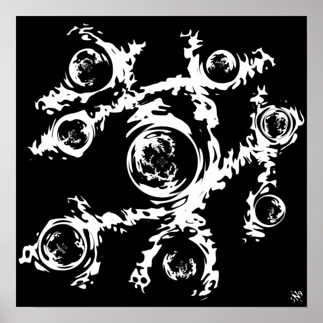 Poster Uma fantasia fractal (Frente)