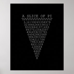 Poster Uma fatia de dígitos de pi