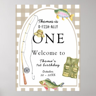 Poster Uma Festa de aniversário de pescadores bem-vinda
