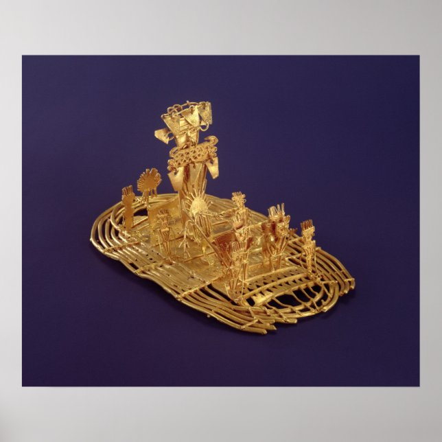 Poster Uma figurina votiva Muisca retratando (Frente)