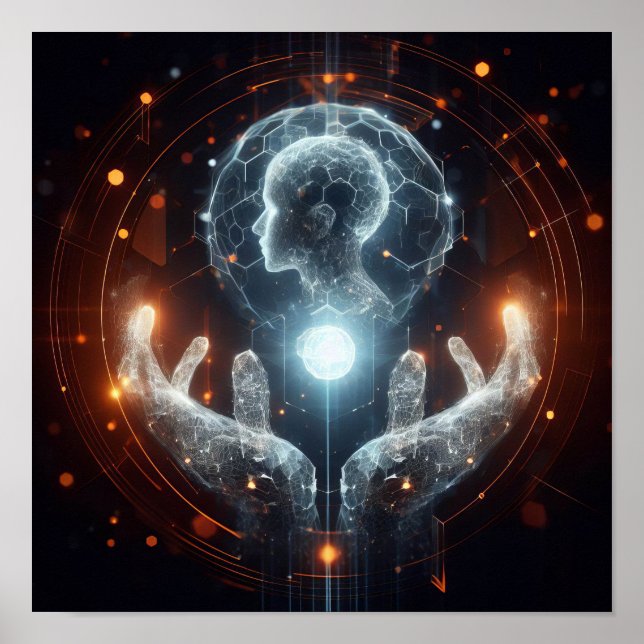 Poster Uma forma de vida digital transformando-se no espa (Frente)