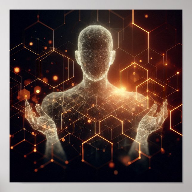 Poster Uma forma de vida digital transformando-se no espa (Frente)