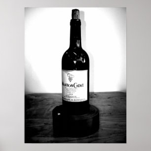 Poster Uma garrafa de vinho