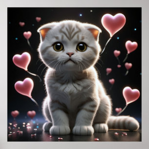 Poster Uma Gatinha, Uma Alma Gentil: Gato e Bondade