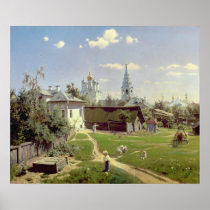 Poster Uma jarda pequena em Moscovo, 1878