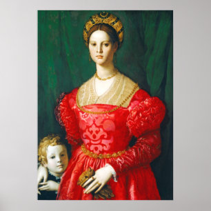 Poster Uma jovem mulher e seu Little Boy, c.1540