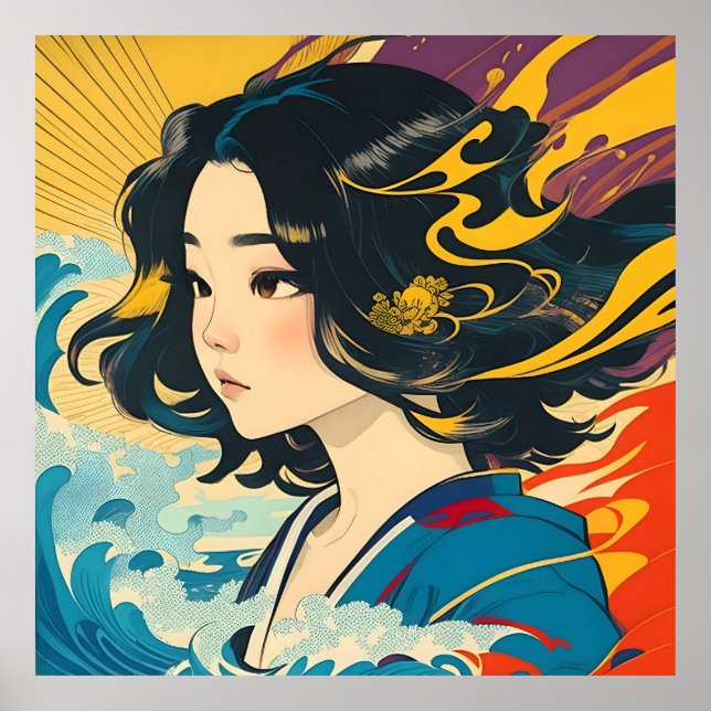 Poster Uma jovem vietnamita (Frente)