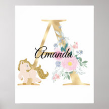 Uma letra com monograma de nome personalizado com 