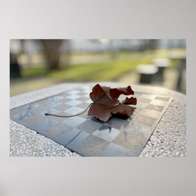 Poster Uma lição de xadrez (Frente)