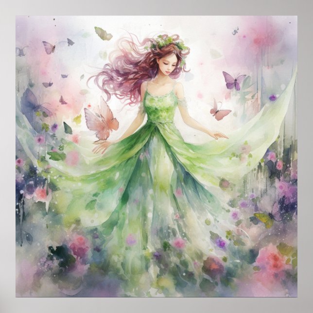 Poster Uma Linda Fada da Primavera (Frente)