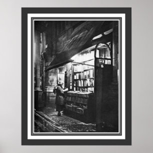 Poster Uma livraria em Londres em 1926