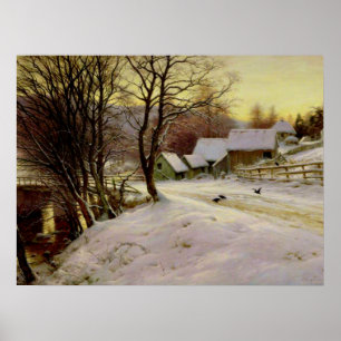 Poster Uma Manhã de Inverno, pintura famosa,