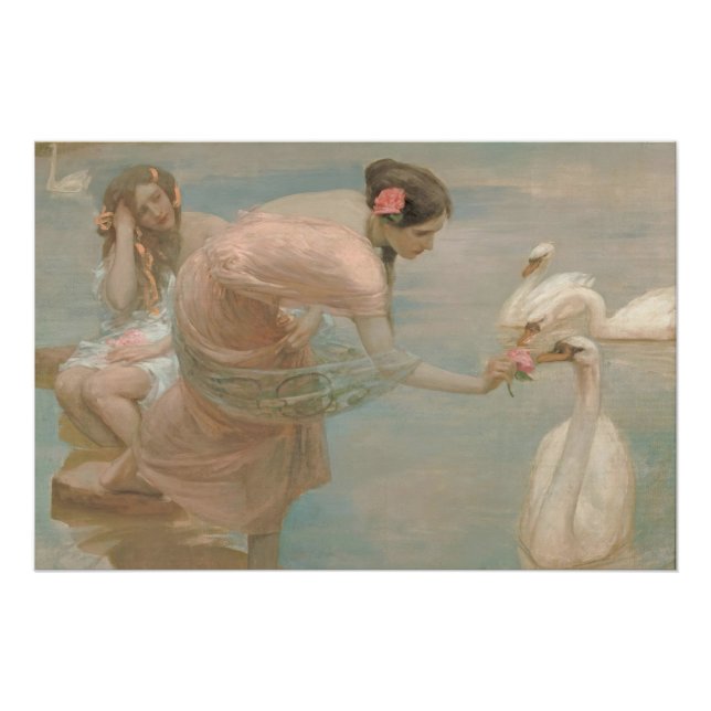 Pôster Uma Manhã de Verão por Rupert Bunny (1897) (Frente)