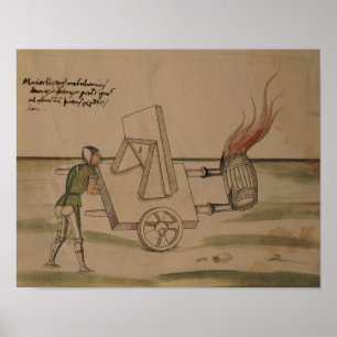 Poster Uma máquina de guerra, ilustração 'de De Machin