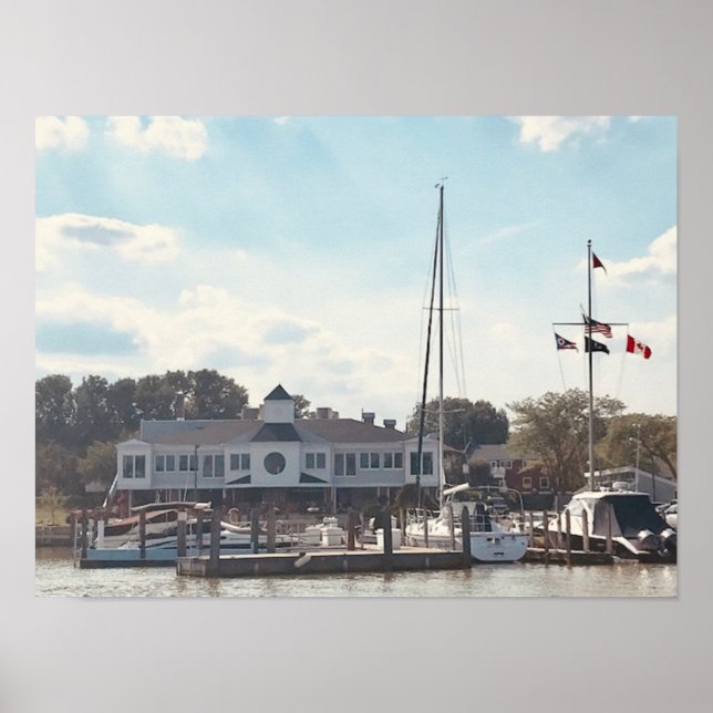 Poster Uma Marina em Huron, Ohio Photoographic (Frente)