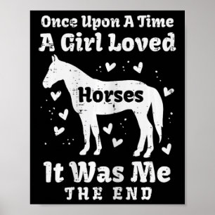 Poster Uma Menina Adorava Cavalos Cavalos De Cavalo Andan