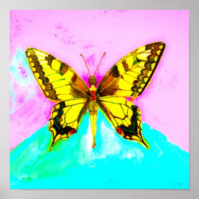 Poster Uma menina borboleta (Frente)