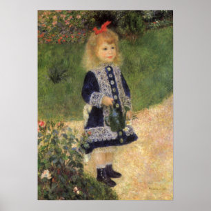 Pôster Uma Menina com Regador por Pierre Renoir