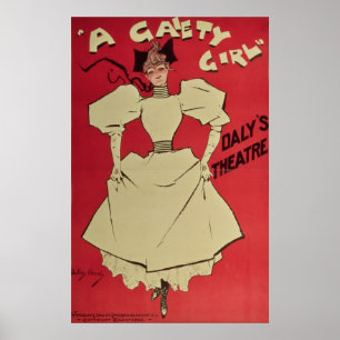 Pôster Uma menina da alegria no teatro do Daly
