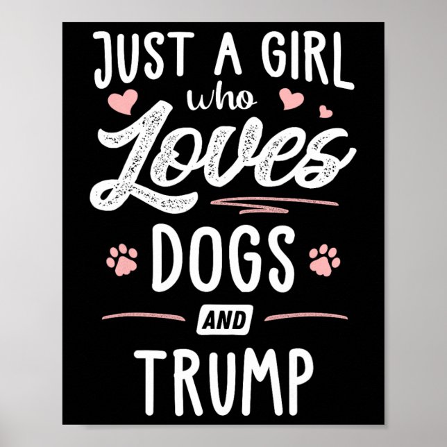 Poster Uma Menina Que Ama Cachorros E Doguete De Presente (Frente)