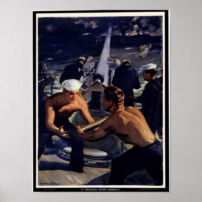 Pôster Uma mensagem da América (Frente)