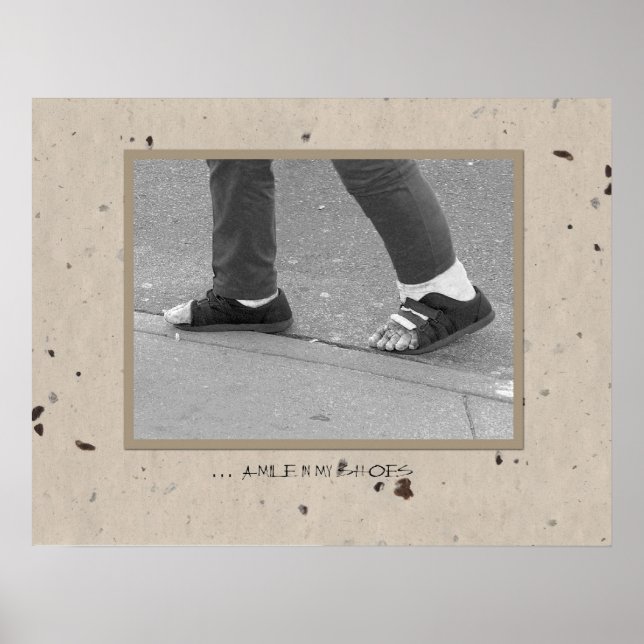 Poster ... uma milha nos meus calçados (Frente)