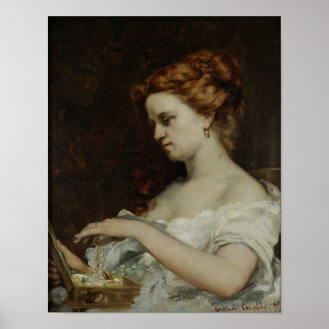 Pôster Uma Mulher com Joias, 1867 (Frente)