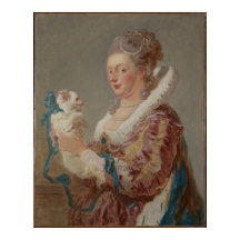 Uma mulher com um cão