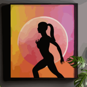 Poster Uma mulher corre e trabalha