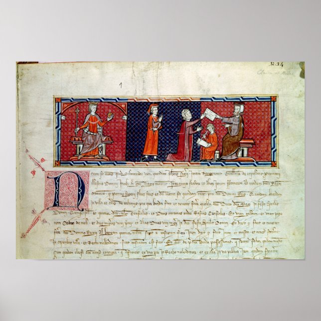 Pôster Uma mulher prestando juramento antes (Frente)