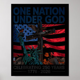 Poster Uma Nação Sob Deus 250 Anos Aniversário de 250 ano