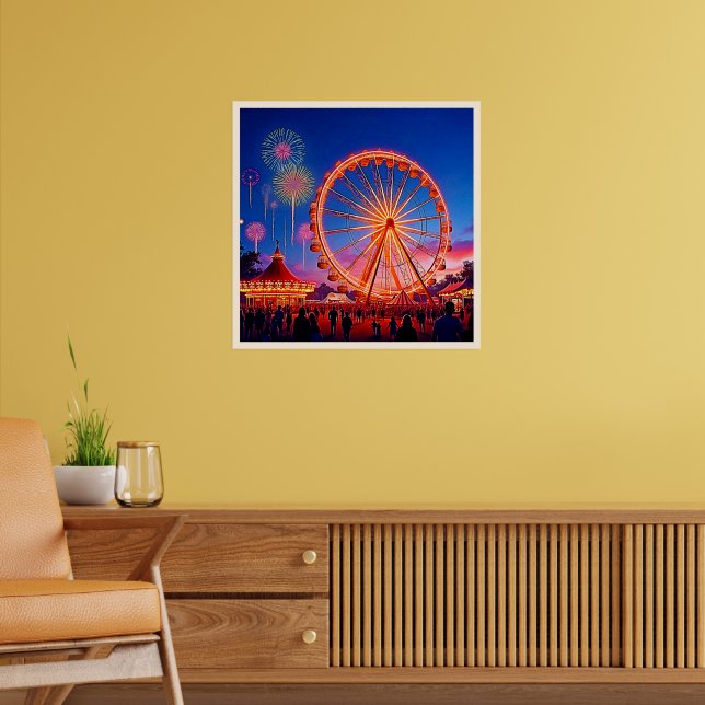 Poster Uma Noite de Luzes Festivas Design (Sala de Estar 2)