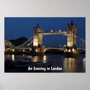 Poster Uma Noite em Cena Noturna de Londres