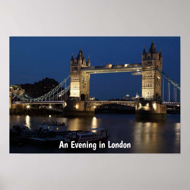 Poster Uma Noite em Cena Noturna de Londres (Frente)