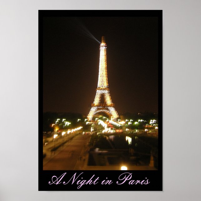 Poster Uma noite em Paris (Frente)