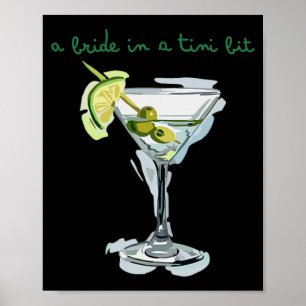 Poster Uma Noiva Em Uma Noiva Um Pouco Cauda Martini Solt