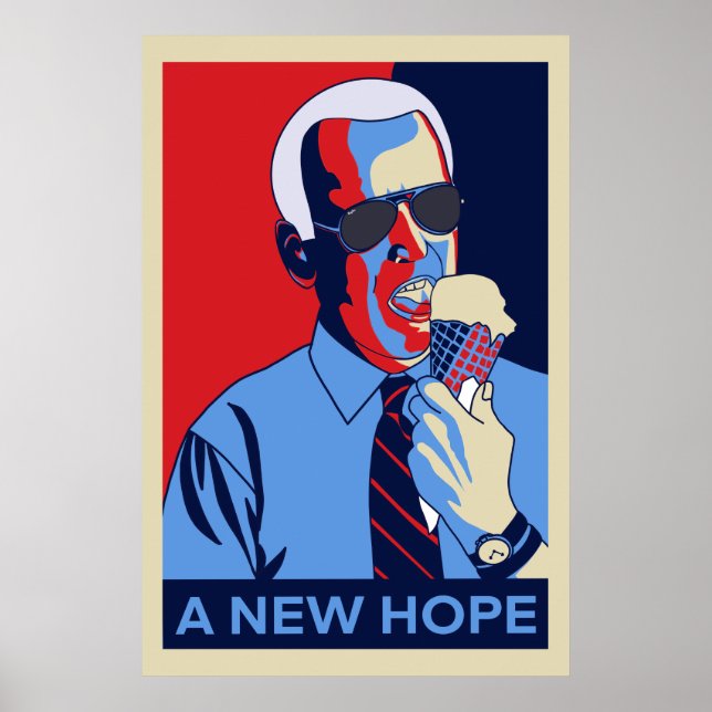 Poster Uma nova ilustração do Sorvete Joe Biden (Frente)
