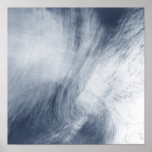 Poster Uma nuvem gigante de redemoinho que se espalha sob