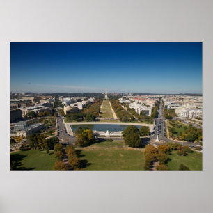 Pôster Uma opinião da paisagem do Washington DC