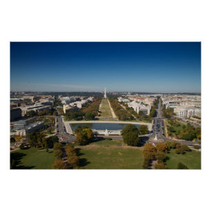Pôster Uma opinião da paisagem do Washington DC