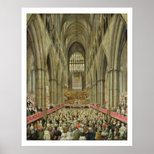 Poster Uma opinião interior a abadia de Westminster no