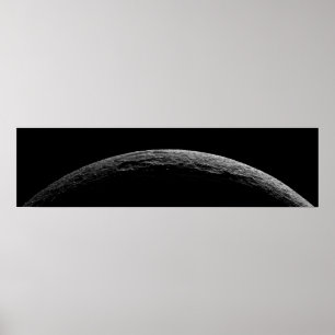 Poster Uma paisagem irreal da lua de Saturno
