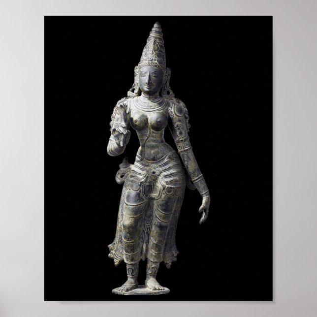 Poster Uma Parvati Esposa do Deus Hindu Shiva  (Frente)