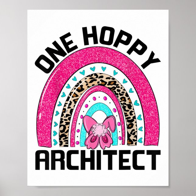 Poster Uma Páscoa De Arquitetura Hoppy Para Páscoa De Arq (Frente)