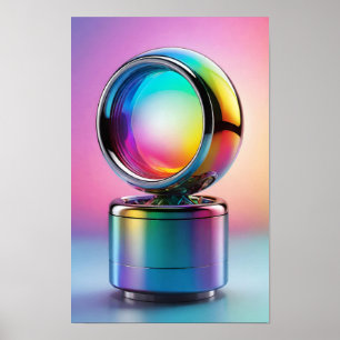 Poster Uma peça de luz e cor mesmerizada