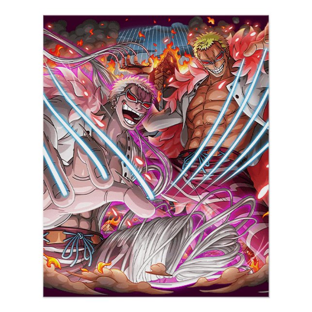 Pôster Uma peça Doflamingo (Frente)