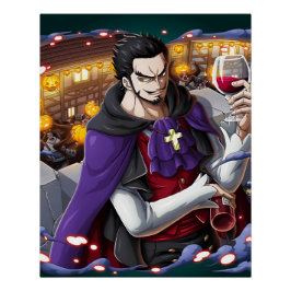 Pôster Uma peça Dracule Mihawk
