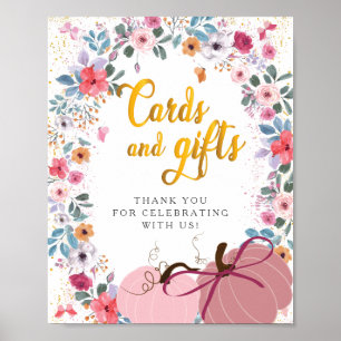 Poster Uma pequena coroa de flores de abóbora Presentes d